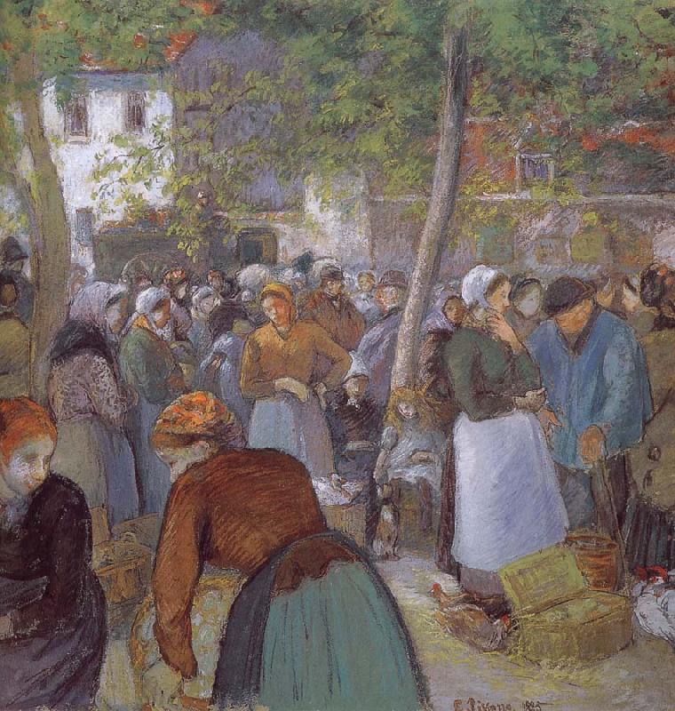 Camille Pissarro Market Germany oil painting art